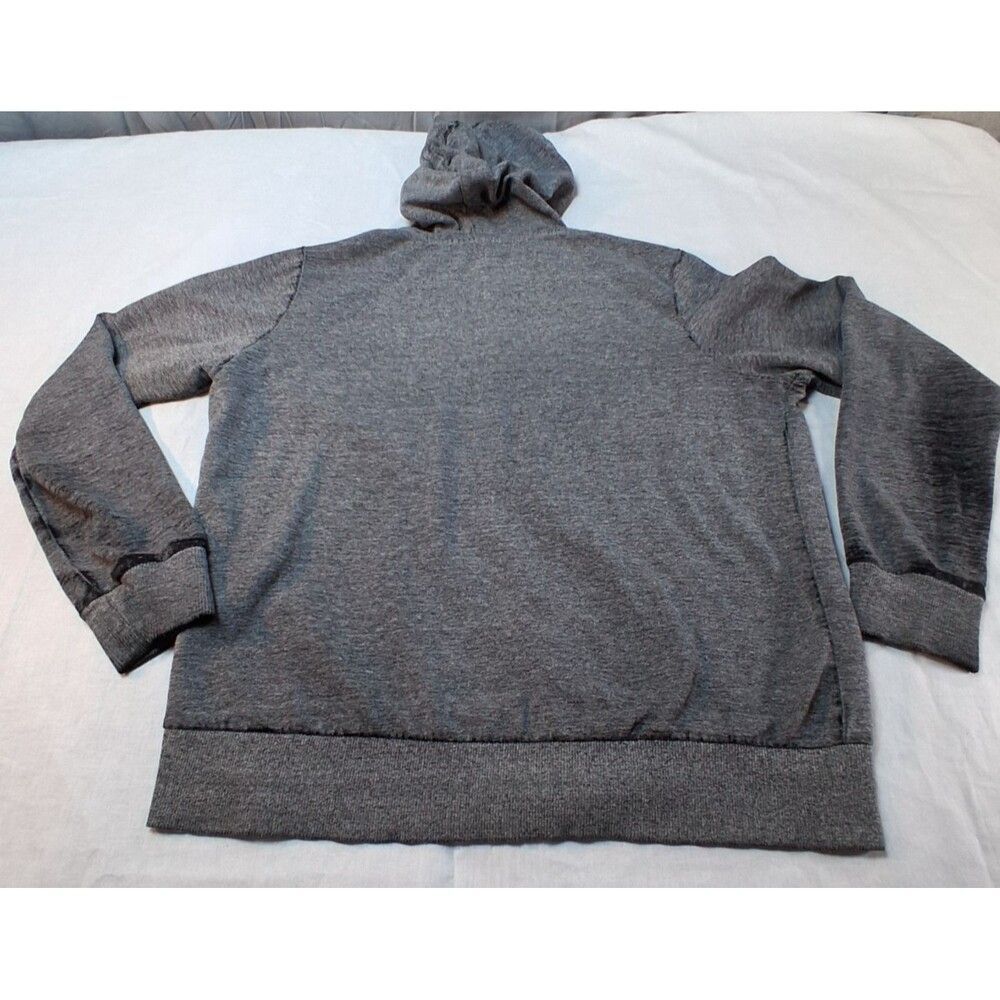 H&M Divided Hoodie Women Large Charcoal Good Full Zip Basic Melange Sweatshirt - Picture 5 of 7